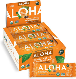 Aloha Organic Plant Based Protein Bars - 12 bars