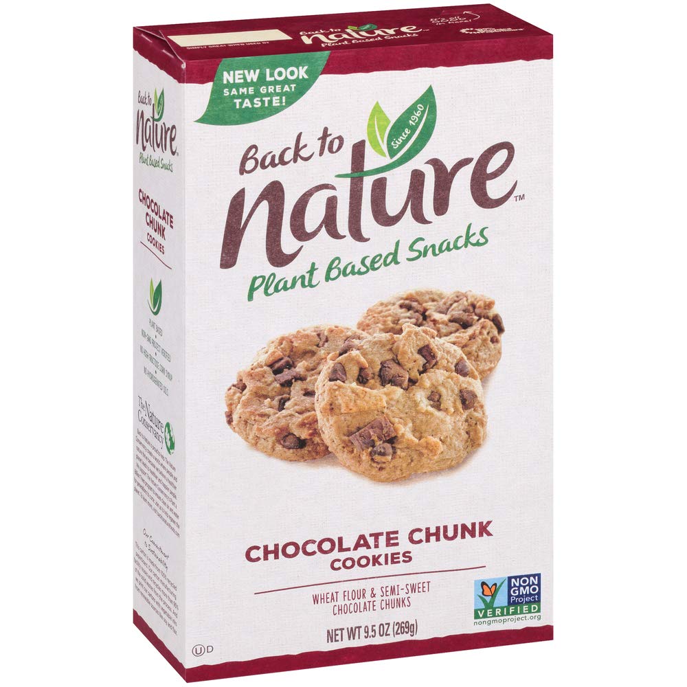 Nature Cookies, Non-GMO Chocolate Chunk, 9.5 Ounce