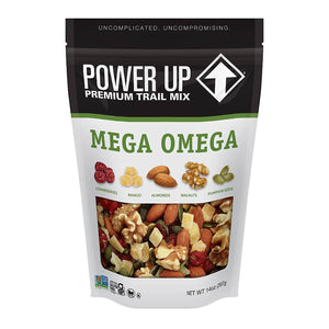 Power Up Trail Mix Gourmet Nut Bag, Mega Omega, 14 Ounce