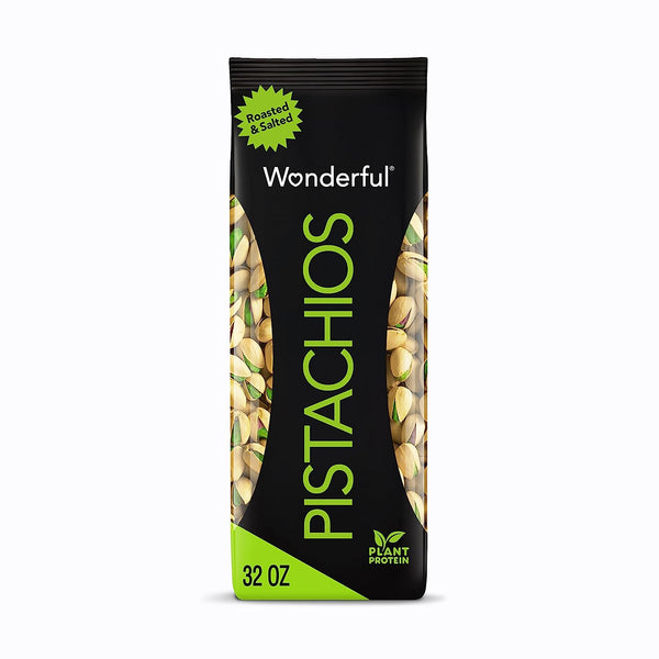Wonderful Pistachios, In-Shell, Roasted & Salted Nuts, 32oz