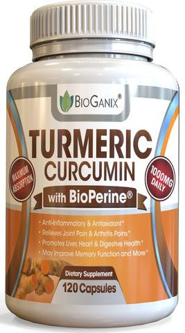 Turmeric Curcumin Extract /w BioPerine 1000mg (120ct)