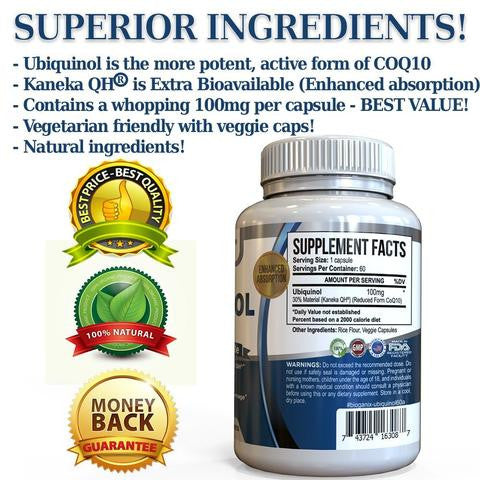 CoQ10 Ubiquinol 100mg (60ct)